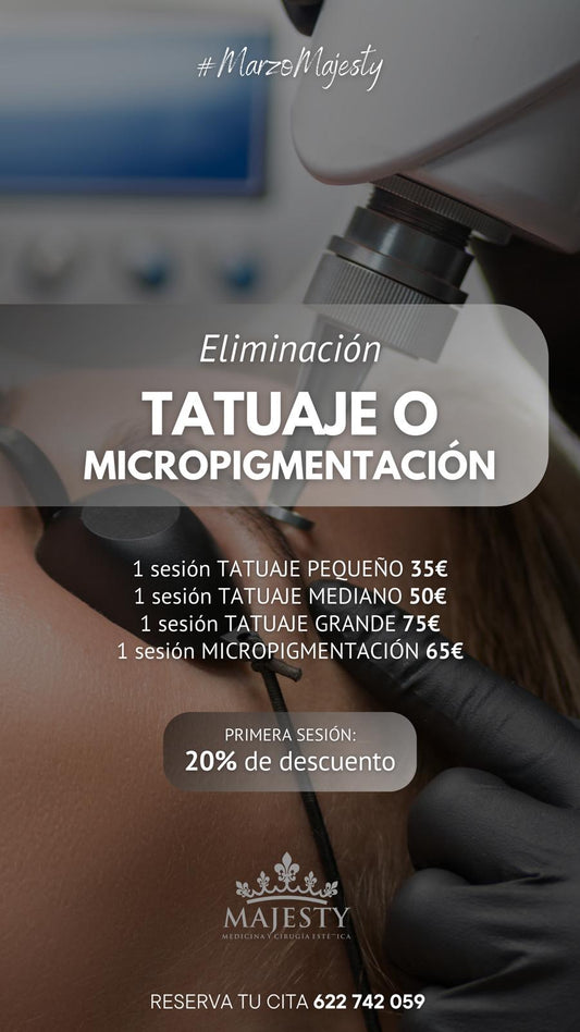 Eliminación Tatuaje o Micropigmentación